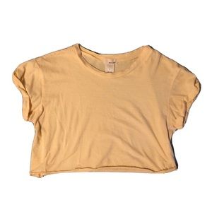 Cropped Yellow Tee